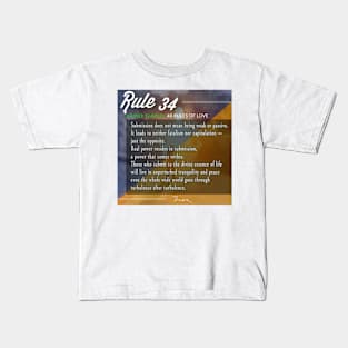 40 RULES OF LOVE - 34 Kids T-Shirt
